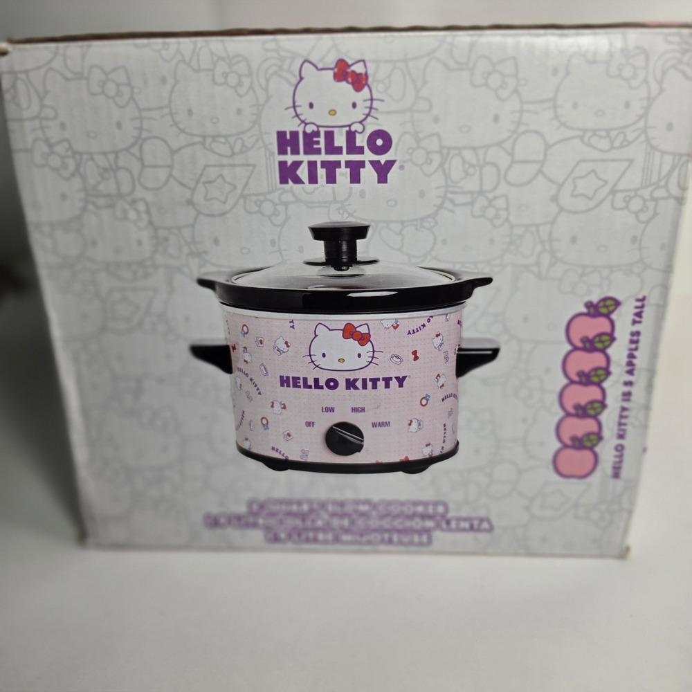 Hello Kitty 2 Quart Slow Cooker Uncanny Brands Pink Sanrio Crock Pot New In Box